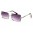 Giselle Rimless Rectangle Sunglasses Wholesale GSL28203
